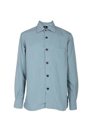 Doppiaa Aalaric button-up chest-pocket shirt - Green