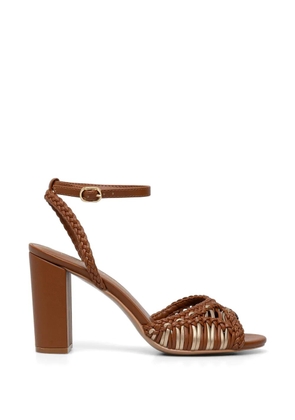 TWINSET woven ankle-strap sandals - Brown