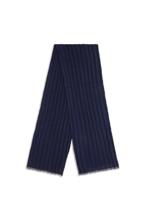 Brunello Cucinelli ribbed beaded scarf - Blue
