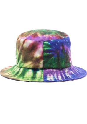 JW Anderson tie-dye logo bucket hat - Green