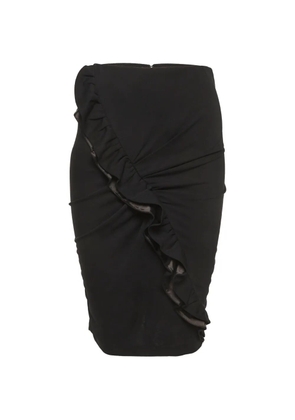 Dolce & Gabbana Pre-Owned ruffle-detail midi skirt - Black