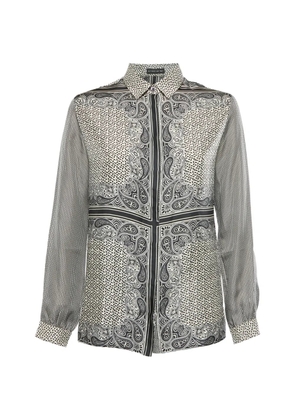 Etro Pre-Owned paisley-print silk shirt - Black