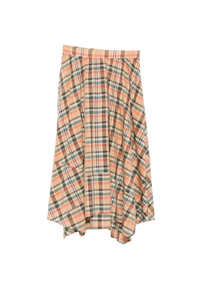 Ulla Johnson Annette plaid-pattern midi skirt - Neutrals