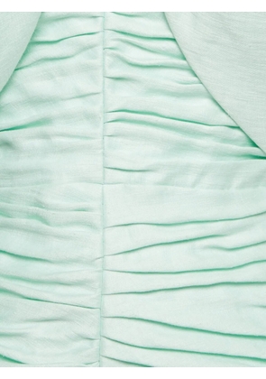 RASARIO ruched off-shoulder mini dress - Green