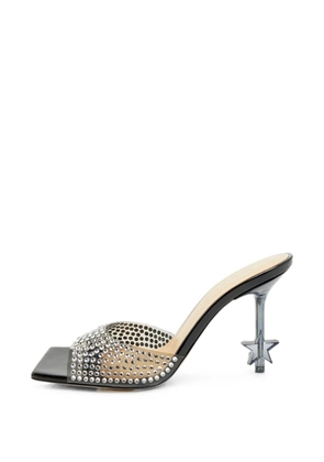 MACH & MACH Star crystal-embellished sandals - White