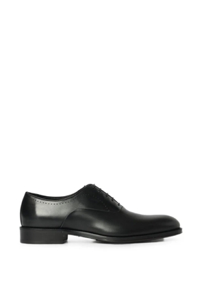 Ferragamo perforated-detail leather Oxford shoes - Black