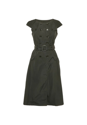 Burberry Pre-Owned double-breasted belted midi dress - Black