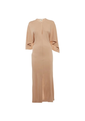 Chloé Pre-Owned cape-style overlay maxi dress - Neutrals