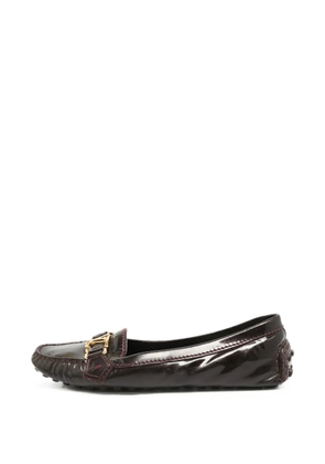Louis Vuitton Pre-Owned leather loafers - Brown
