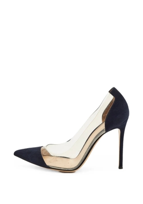 Gianvito Rossi Plexi pointed-toe pumps - Blue