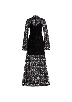 Agua By Agua Bendita Arcilla Paramo maxi dress - Black