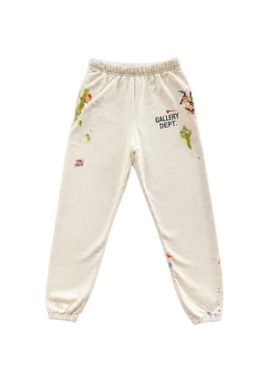 GALLERY DEPT. paint-splatter logo-print track pants - Neutrals