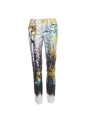 Just Cavalli Vintage printed skinny jeans - White