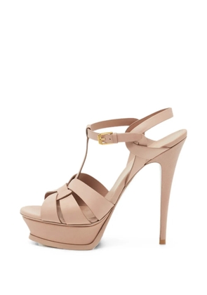 Saint Laurent Pre-Owned buckle-fastening sandals - Neutrals
