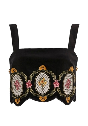 Agua By Agua Bendita Luciana Cordillera top - Black