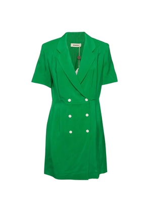 SANDRO double-breasted mini dress - Green