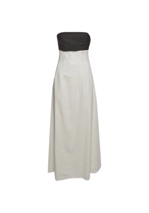 Anna Quan Marcia strapless cotton maxi dress - White