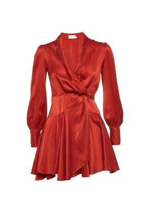 ZIMMERMANN ruffle wrap dress - Red