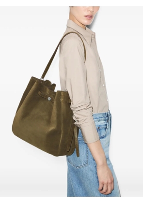 Tory Burch large Romy suede bucket bag - Green