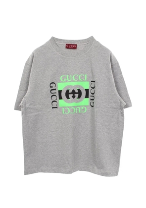 Gucci Pre-Owned Interlocking G logo cotton T-shirt - Grey