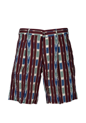 Doppiaa belt-loops shorts - Red