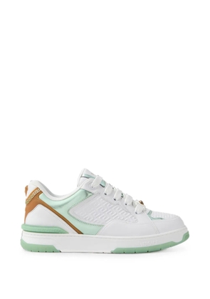 Versace Biggie Basket leather sneakers - White