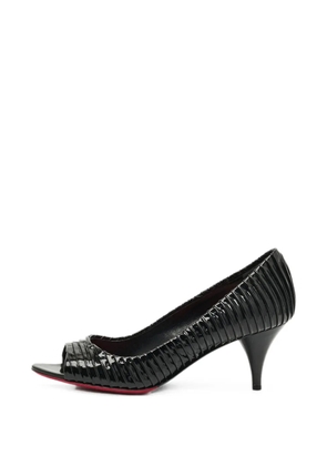 Miu Miu Pre-Owned peep-toe pumps - Black