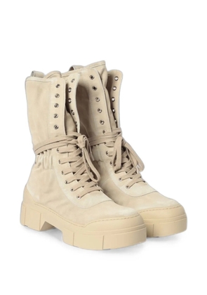 Vic Matie V14 Roccia lace-up suede boots - Neutrals