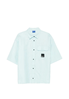 Karl Lagerfeld Jeans logo-patch short-sleeve shirt - Blue