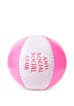 Anti Social Social Club logo-print beach ball - Pink