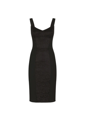 Dolce & Gabbana floral jacquard midi dress - Black