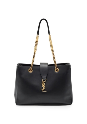 Saint Laurent Pre-Owned Cassandre leather tote bag - Black