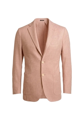 SARTORIO NAPOLI woven-texture notch-lapel jacket - Pink