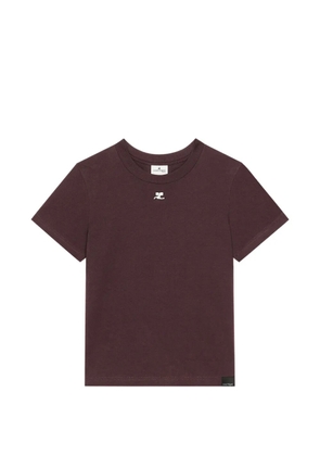 Courrèges logo-embroidered T-shirt