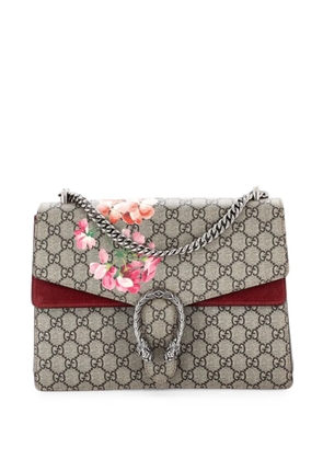Gucci Pre-Owned Dionysus Bag Blooms Print GG Coated Canvas Medium shoulder bag - Brown