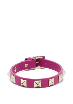 Valentino Garavani Pre-Owned Rockstud leather bracelet - Pink
