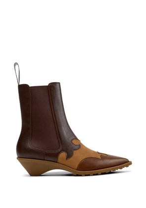 Camper Anita panelled leather ankle boots - Brown