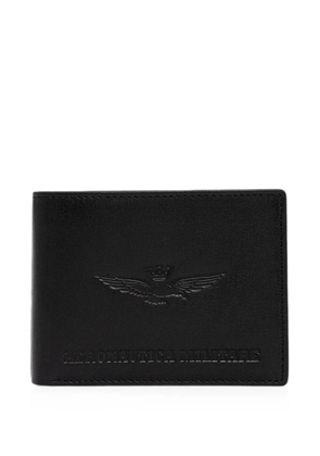 Aeronautica Militare logo-embossed bifold wallet - Black