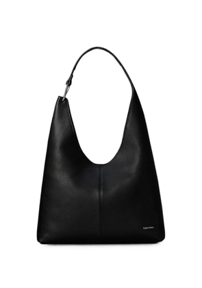 Calvin Klein medium Slouchy grained-effect shoulder bag - Black