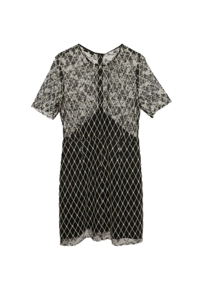 SANDRO short-sleeves mini dress - Black