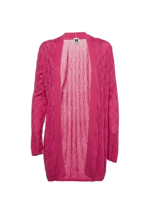 Missoni Pre-Owned long-sleeved textured cardigan - Pink