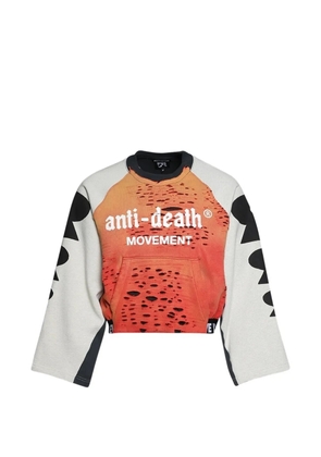 RIVINGTON ROI REBIS Amor Rose cotton sweater - Black