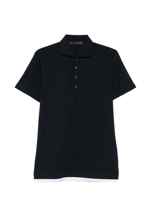 Jeordie's contrast-trim polo shirt - Blue