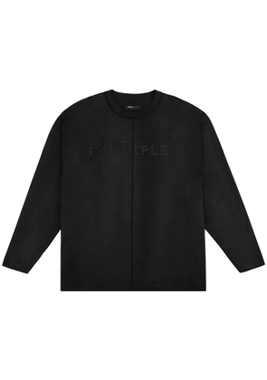 Purple Brand Wordmark T-shirt - Black