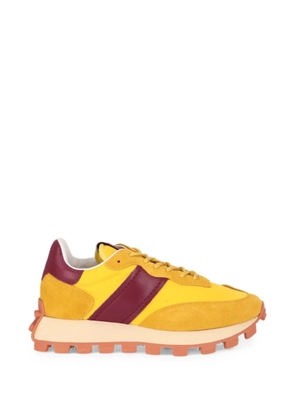 Tod's suede-panelled chunky-sole sneakers - Yellow