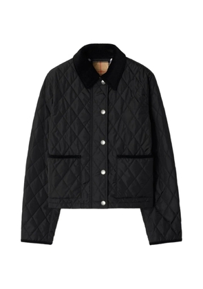 Burberry diamond-quilted jacket - Black