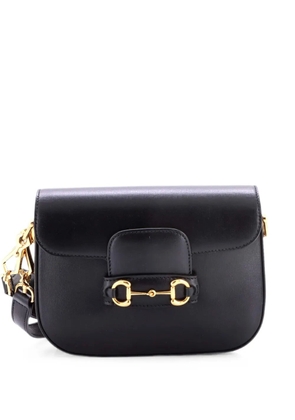 Gucci Pre-Owned Horsebit 1955 Shoulder Bag Leather Mini crossbody bag - Black