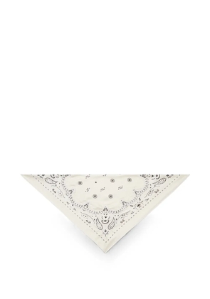Tory Burch beaded bandana triangle scarf - Neutrals