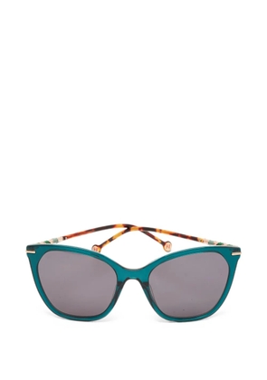 Carolina Herrera Vintage butterfly-frame sunglasses - Blue