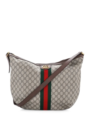 Gucci Pre-Owned Ophidia Half Moon GG Coated Canvas Large hobo bag - Brown